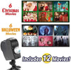 Wonder Christmas Projector - Display Stunning Holiday Movies in Your Window - 12 Short Movies Included