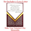 Beauty and the Beast Rose in a Glass Dome with Necklace and Love Letter