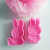 2Pcs/ Set Cute Rabbit Kitty Cat Bear Cartoon Sugarcraft Cake Mold Fondant Cookie Cutter Decoration Baking Tools