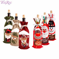 Santa Claus Wine Bottle Cover