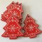 10pcs/set Christmas Tree Ornament Wooden Hanging Decorations