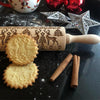 Christmas Embossing Rolling Pin